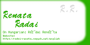 renata radai business card